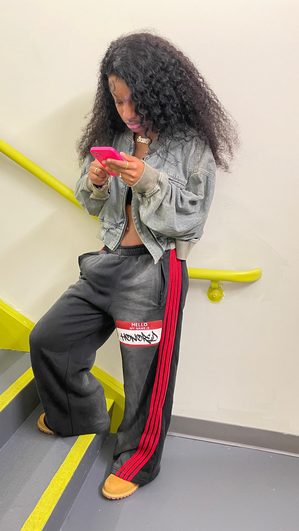 HELLO MY NAME IS "HONORED" SWEATPANTS